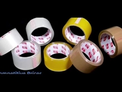 Πλαστική ταινία συσκευασίας BOPP χαμηλού θορύβου αυτοκόλλητη υδατοασφαλής ταινία διαφανής