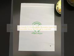 Eco-Friendly PLA Biodegradable Resealable Zipper Bag Compostable Strong Seal Storage for small item