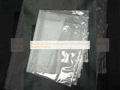 Flexible CPE Zipper Bag Dustproof Clothing Packaging Bags For Shipping