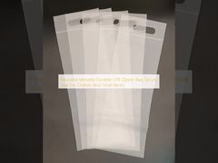 Επαναχρησιμοποιήσιμη Ευέλικτη Ανθεκτική Τσάντα CPE με Φερμουάρ Ασφαλής Σφράγιση Για Ρούχα Και Μικροαντικείμενα