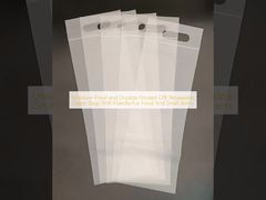 Ανθεκτικές στην υγρασία και ανθεκτικές σακούλες με φερμουάρ CPE με ματ φινίρισμα και λαβή για τρόφιμα και μικροαντικείμενα