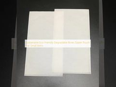 Sustainable Eco-Friendly Degradable Bone Zipper Pouch For Small Items
