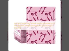 Pink Bow Design Pack Bubble Mailing Bag Waterproof Tear Resistant Padded Envelopes for Small Business Shipping