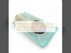 Sacchetti di carta glassata biodegradabile per alimenti, dimensioni e colori personalizzabili, confezioni per panetteria