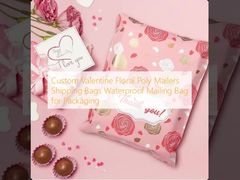 Custom Valentine Floral Poly Mailers Shipping Bags Waterproof Mailing Bag for Packaging