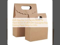 Eco Kraft Paper Gift Bags Custom Handles